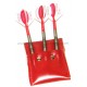 Mini Bar Wallet Leer - Rood 