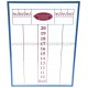 Scorebord 30cmX40cm Glas In PVC Lijst Blauw Patanisto Sports *