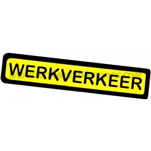Werkverkeer 50cm X 15cm