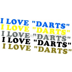 I LOVE "DARTS" - (Coopa Black)