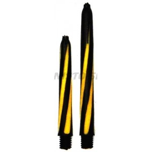Shaft Spiroline Nylon Darsus Medium - Zwart Geel