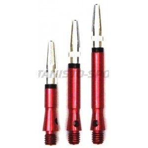 Shaft Super Spin Alloy Anodised Darsus Extra Short - Rood