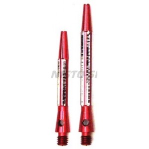 Shaft Diamond Cut Alloy Fluted Darsus Medium - Rood