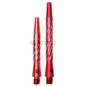 Shaft Diamond Cut Alloy Spiro Medium - Rood