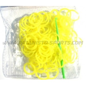 Nopjes Loombands Geel 100 Stuks
