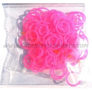 Nopjes Loombands Roze 100 Stuks