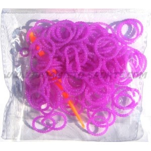 Nopjes Loombands Licht Paars 100 Stuks