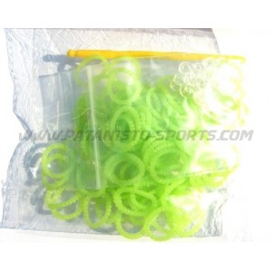 Nopjes Loombands Limoen Groen 100 Stuks