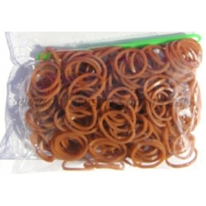 Loombands Bruin 200 Stuks