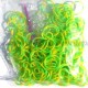 Two Tone Loombands Geel-Groen 200 Stuks